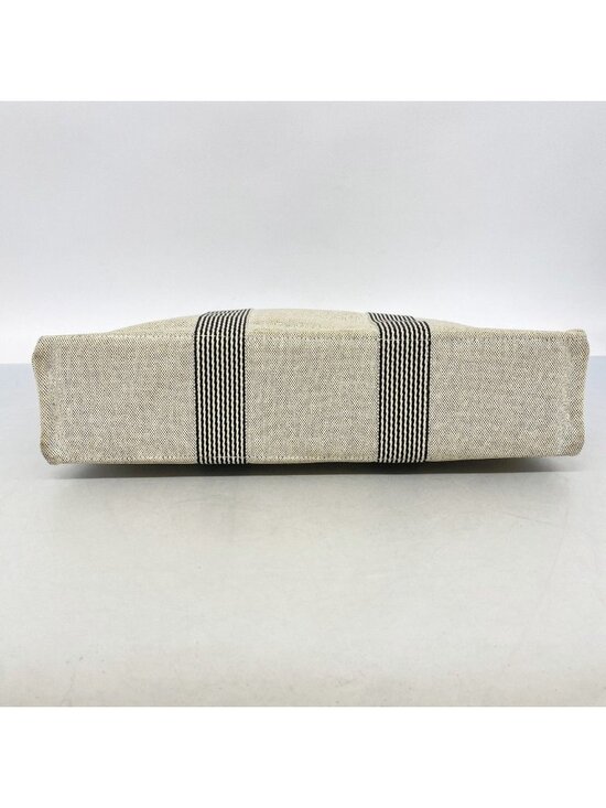 Hermes Fourre-Tout Herline Canvas Gray Canvas Tote Bag Bag  Hermes Tote New Fourre Tout Canvas Gray Silver
